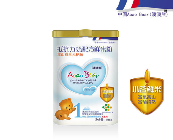 澳澳熊淮山益生元護腸奶配方鮮米粉