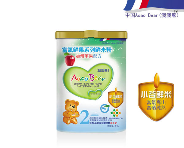 澳澳熊鮮加州蘋果配方鮮米粉