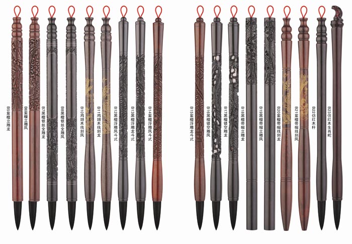 三春暉雞翅木線(xiàn)胎毛筆