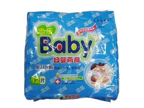 思樂(lè)加長(zhǎng)背膠婦嬰兩用巾