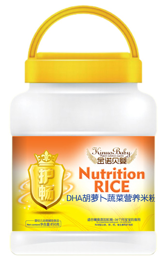 金諾貝嬰護暢DHA胡蘿卜蔬菜營養(yǎng)米粉