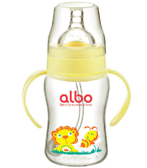 愛樂寶PP自動奶瓶200ml黃色