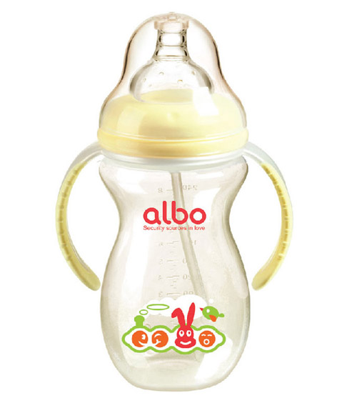 愛樂寶PP葫蘆自動奶瓶270ml黃色