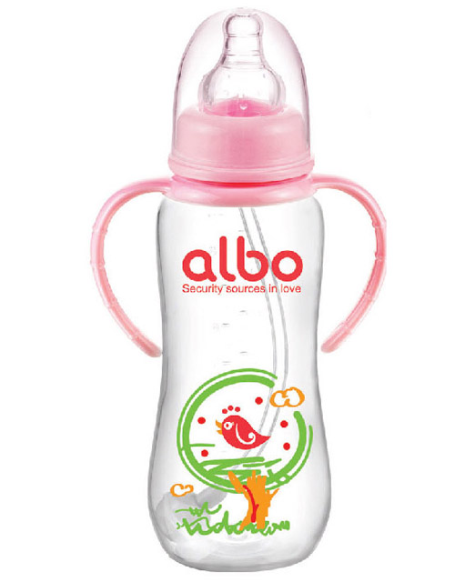 愛樂寶標(biāo)口PP自動(dòng)奶瓶270ml粉色