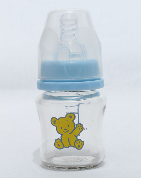 新兒寶標(biāo)口60ml圓弧玻璃護理瓶