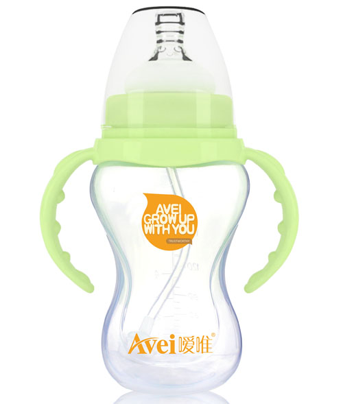 噯唯寬口徑帶柄自動PP奶瓶(270ml)