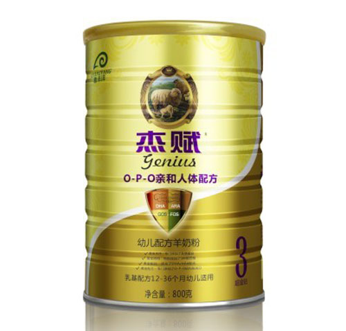 杰賦幼兒配方羊奶粉黃金鉆3段800g