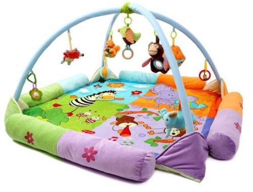 豐盛動物寶寶爬行墊