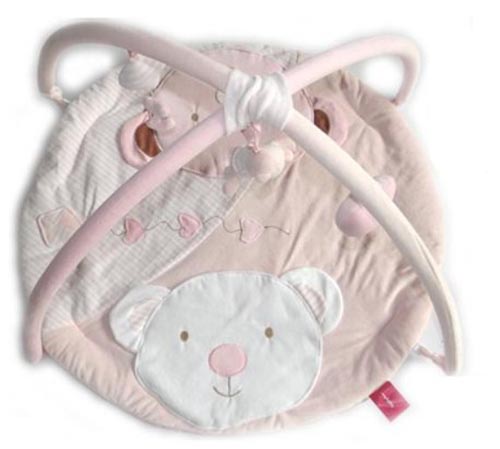 豐盛可愛寶寶爬行墊粉色