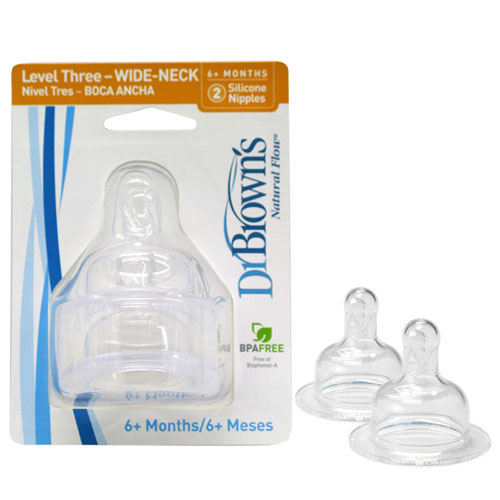 布朗博士流量3寬口奶嘴(2個(gè)裝)