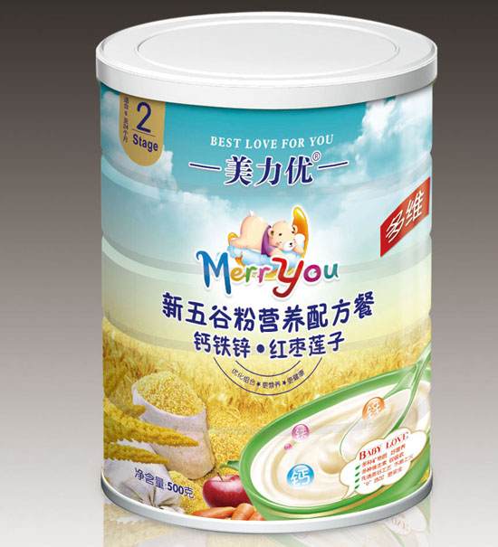 美力優(yōu)鈣鐵鋅紅棗蓮子新五谷營養(yǎng)配方餐