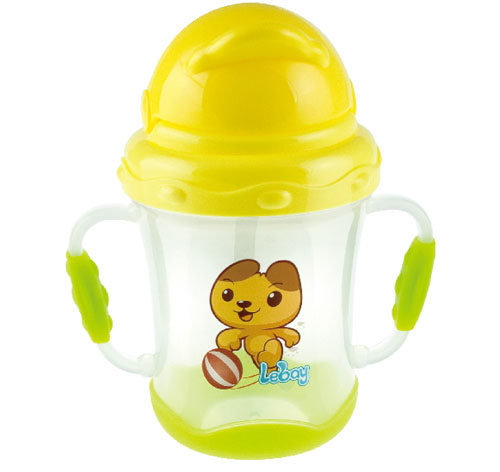 樂(lè)蓓防滑吸管杯6922黃色