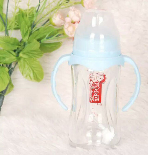 帥小伙抗摔鈦金玻璃奶瓶240ml藍(lán)色