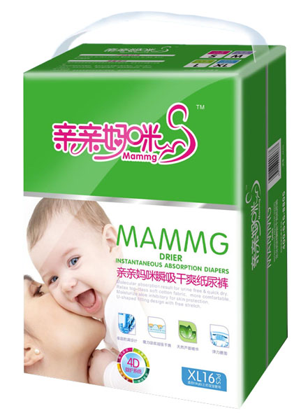 親親媽咪瞬吸干爽紙尿褲XL16片