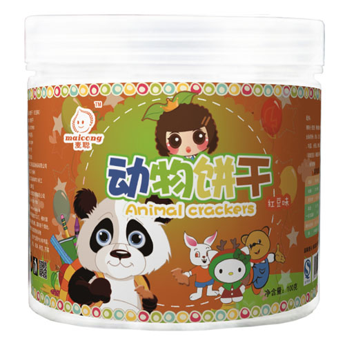 麥聰動(dòng)物餅干紅豆味
