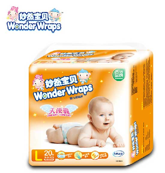 妙然寶貝天使翼嬰兒紙尿褲L碼