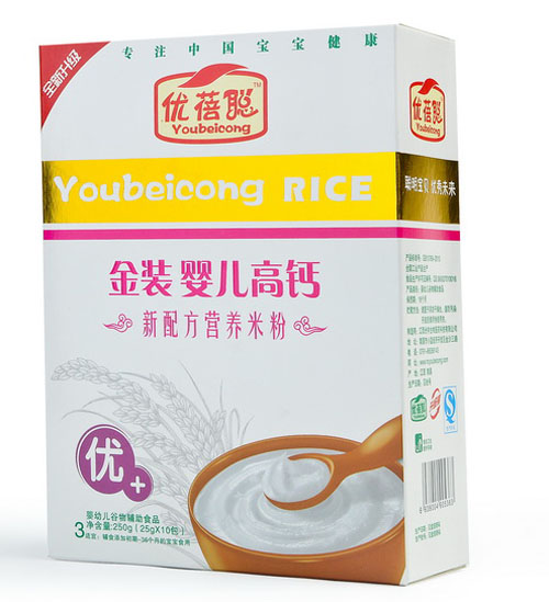 優(yōu)蓓聰金裝嬰兒高鈣營(yíng)養(yǎng)米粉(優(yōu)+)