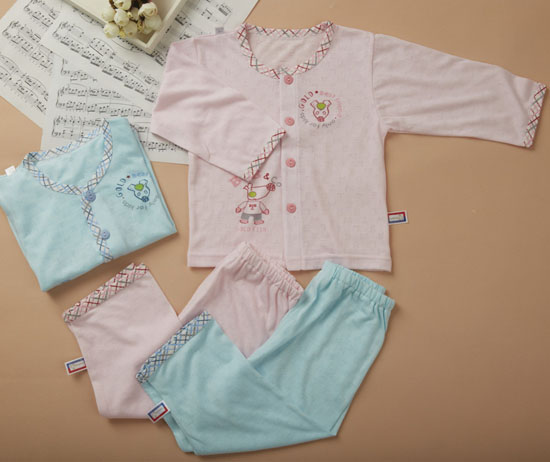 金色小魚竹纖維雙面素色皇冠熊桃開套