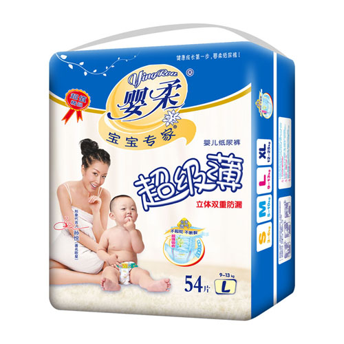 寶寶專家超級(jí)薄嬰兒紙尿褲L碼54片