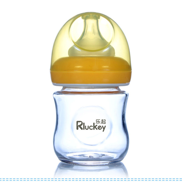 樂(lè)起玻璃奶瓶黃色