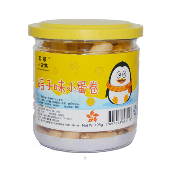 南極小企鵝橘子味小蛋卷