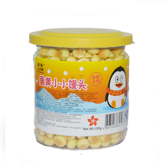 南極小企鵝蛋黃小小饅頭100g