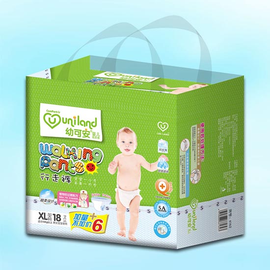 幼可安超柔嬰兒行走褲XL碼24入