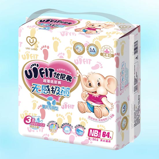 優(yōu)尼弗無感極薄嬰兒紙尿褲NB碼64入