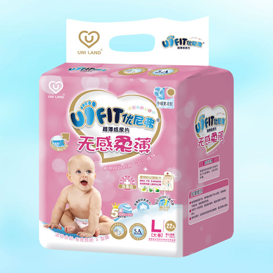 優(yōu)尼弗無(wú)感柔薄嬰兒紙尿片L碼22入