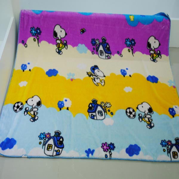 亞奧超柔小毯子史努比藍(lán)色