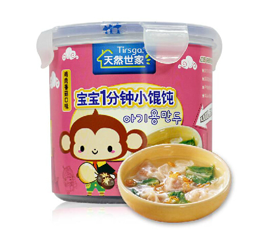 天然世家雞肉香菇小餛鈍桶裝