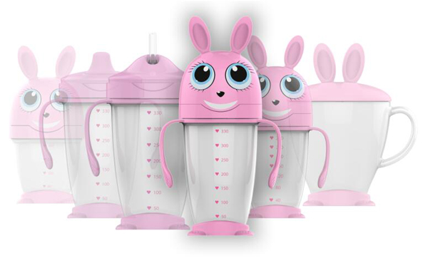 綠糖生活蜂蜜兔子奶瓶330ml