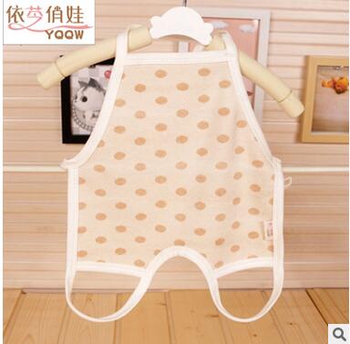 6碼3色套腳1層夏款有機(jī)棉彩棉純棉yinge嬰童肚兜寶寶肚圍護(hù)臍帶