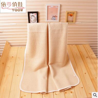 春秋款有機棉彩棉純棉空氣層夾棉yinge童蓋被寶寶空調被夏涼被