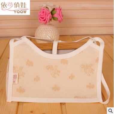 固定不滑動(dòng)防水薄款夏有機(jī)棉彩棉純棉yinge圍嘴兒童圍兜寶寶口水巾