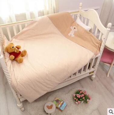 可配新疆棉有機(jī)棉彩棉梭織被套yingye童床品youe園被子繡花童被