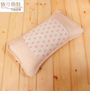 有機(jī)棉彩棉純棉yinge枕頭兒童枕套配特級(jí)蕎麥殼枕芯夏0-3歲