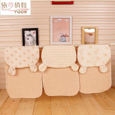 卡通有機(jī)棉彩棉兒童吸汗巾純棉紗布6層寶寶youe園墊被巾隔汗巾