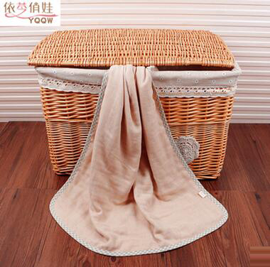 瞬間吸水春夏有機棉彩棉6層40支紗布yinge浴巾youe寶寶洗澡巾