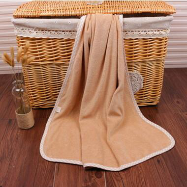 小毛圈不掉毛有機(jī)彩棉純棉yinge毛巾布浴巾寶寶洗澡巾毛巾毯