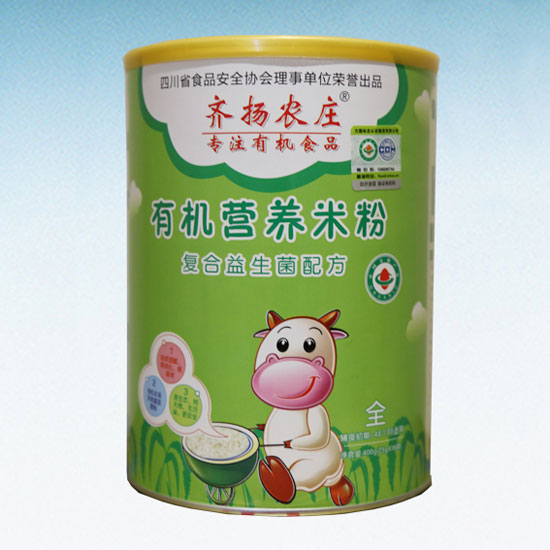 齊揚農(nóng)莊有機營養(yǎng)米粉(復(fù)合益生菌配方)聽裝