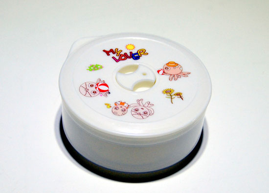 淞泰塑料圓形保鮮盒 廚房水果密封罐大小套裝兒童微波爐飯盒