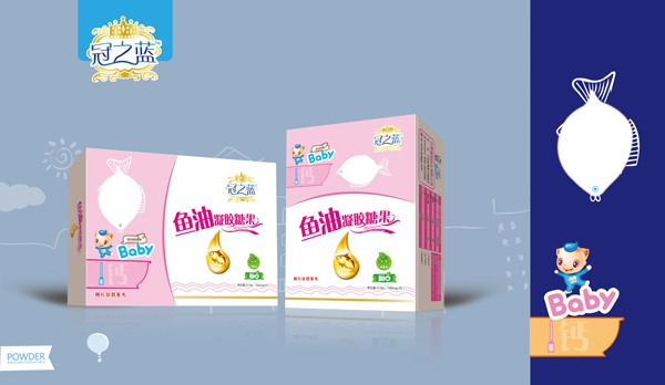 冠之藍(lán)魚油凝膠糖果