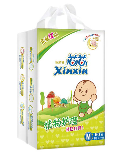 芯芯植物護理紙尿褲M60片