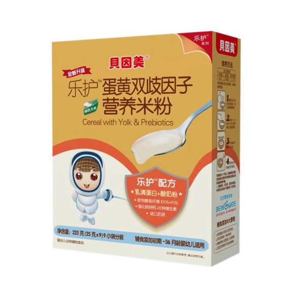 貝因美樂護(hù)蛋黃雙歧因子營(yíng)養(yǎng)米粉