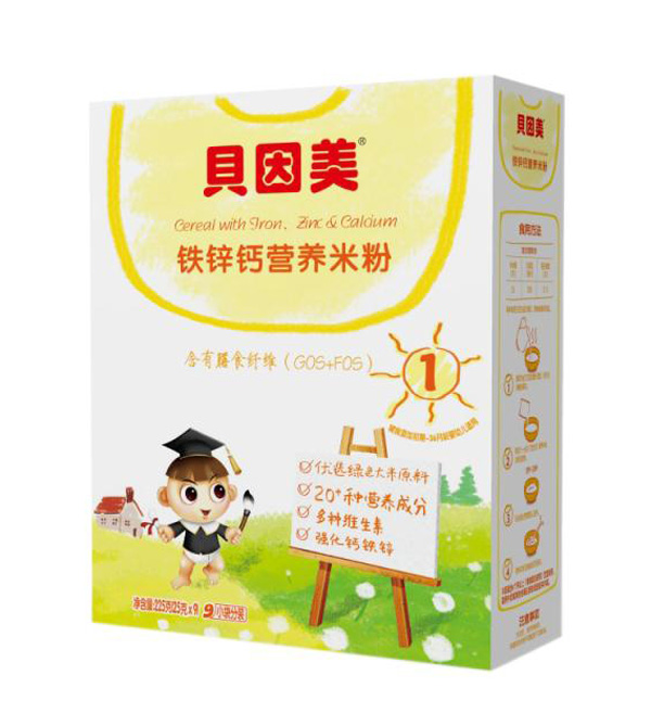 貝因美鐵鋅鈣營(yíng)養(yǎng)米粉盒裝