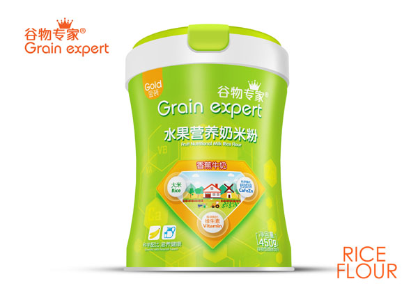 谷物專家水果營養(yǎng)奶米粉-香蕉牛奶 桶裝