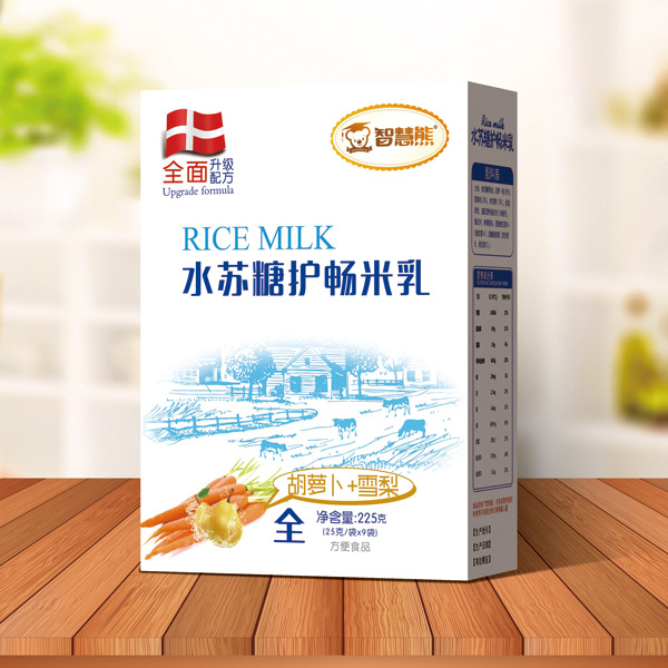 智慧熊水蘇糖護(hù)暢米乳-胡蘿卜+雪梨 盒裝