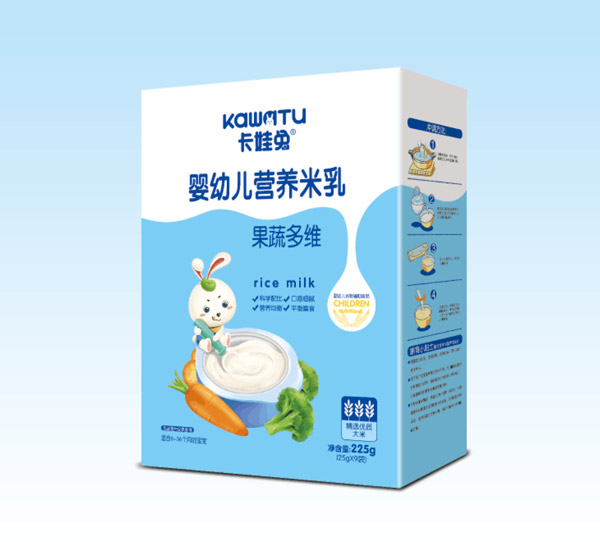 卡娃兔嬰幼兒營養(yǎng)米乳-果蔬多維盒裝