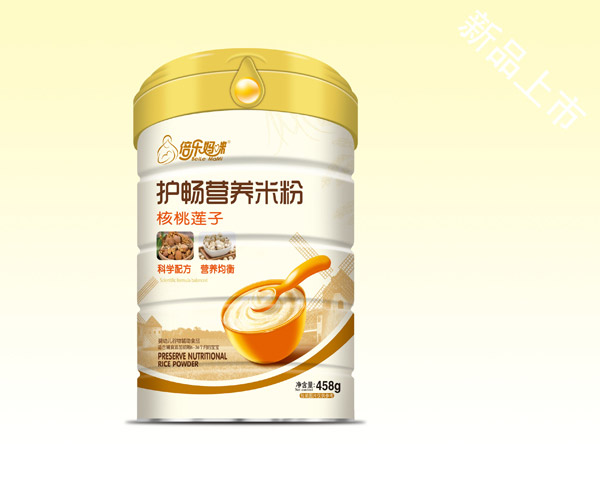 倍樂媽咪護暢米粉(核桃蓮子)桶裝